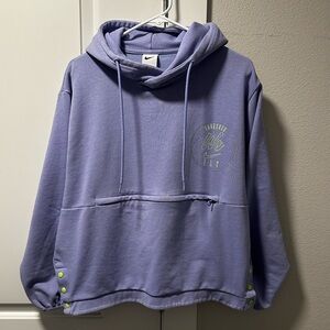 Nike Lavender Hoodie with Lime Details